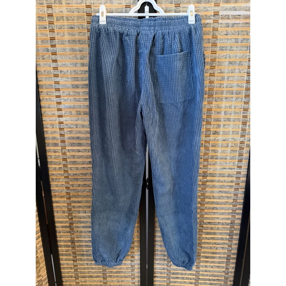 Kidoriman Corduroy Joggers Mens Large Blue Grey Japanese Streetwear Pants